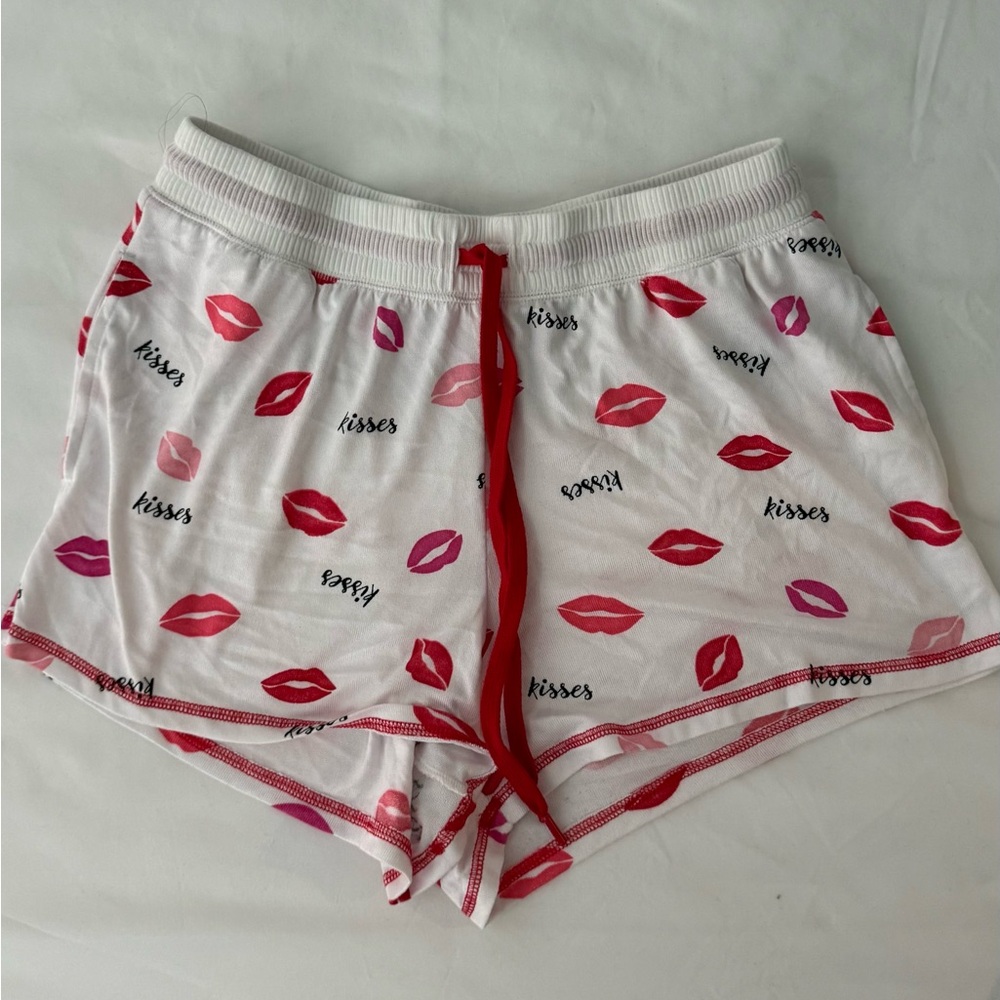 Women's Lip Print Sleep Shorts